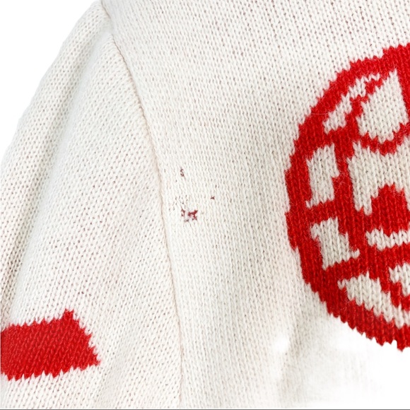 Walter Van Beirendonck Globe Knit Jacket Cream - Picture 3 of 10